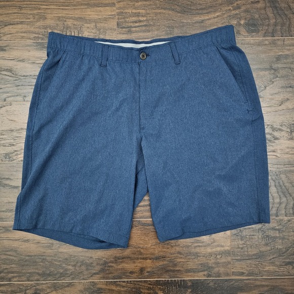 Under Armour Men's 42 Performance Heat Gear Golf Shorts 10" Inseam Navy Blue - Picture 1 of 8